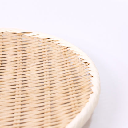 Blue leather tray basket large size 0