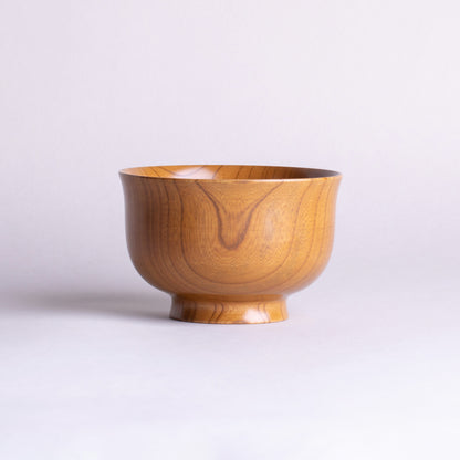 Genuine Zelkova, small, feather-shaped soup bowl, color