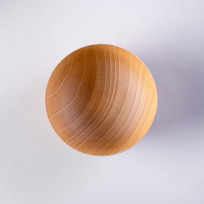 Natural wood bowl, medium