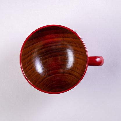 Small wooden soup cup