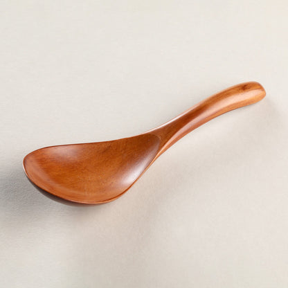 Wooden camphor wood yudo scoop with lacquer