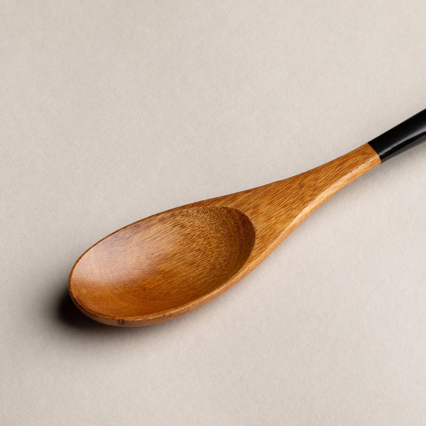 木製 塗分 スプーン 魚彫 大