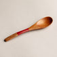 木製 塗分 スプーン 魚彫 大
