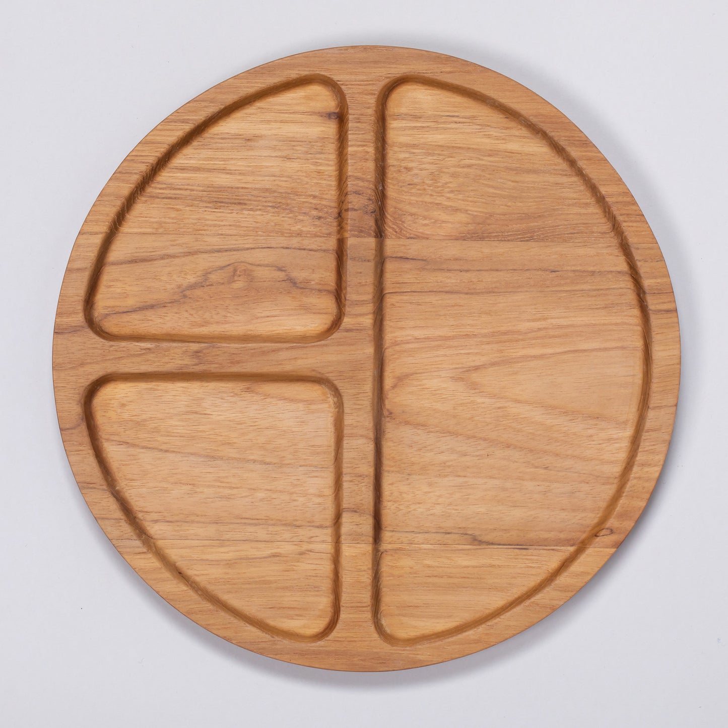 TEAKWOOD CAFE PLATE ROUND L