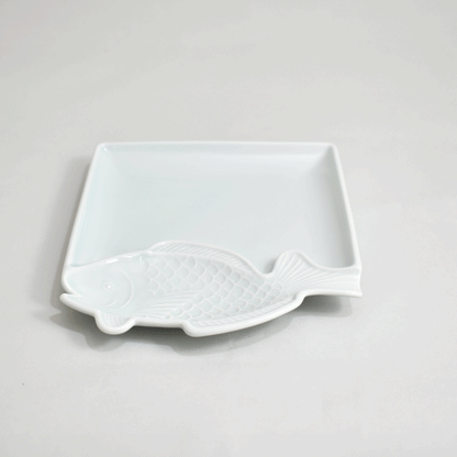 Fish plate, celadon