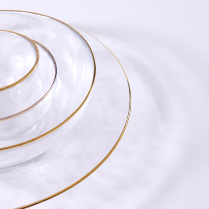 Gold-wrapped glass soup bowl 90 GOLD