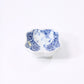 Small square plate with landscape and octopus arabesque pattern