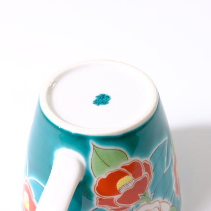 九谷焼 マグカップ 四季の花 椿