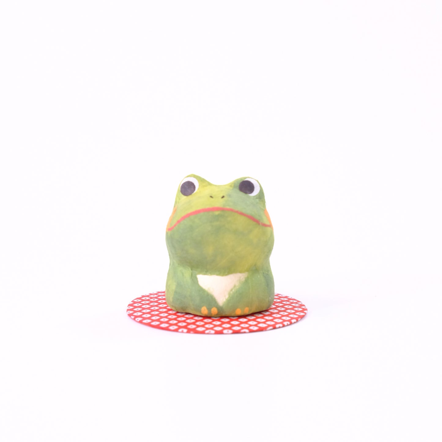 おすわりカエル 緑
