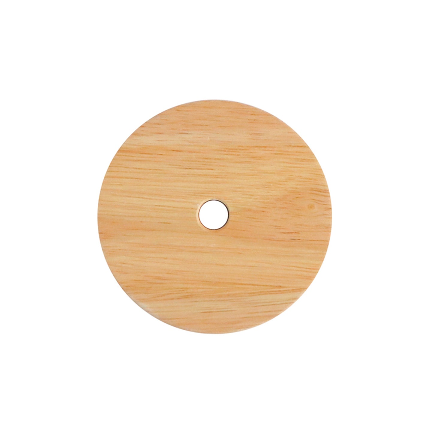 FLAT TOP WOODEN LID w/HOLE S