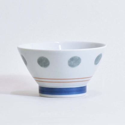 Arrow Gray Dot Pair Kurawanka Bowl Set