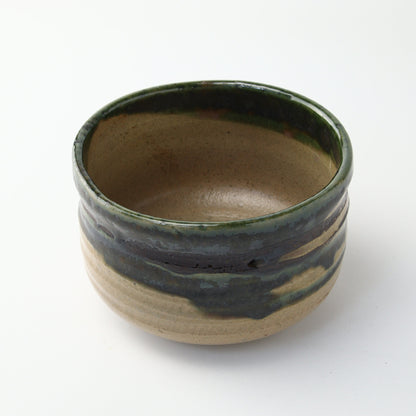 翠嶺の景 織部 抹茶碗