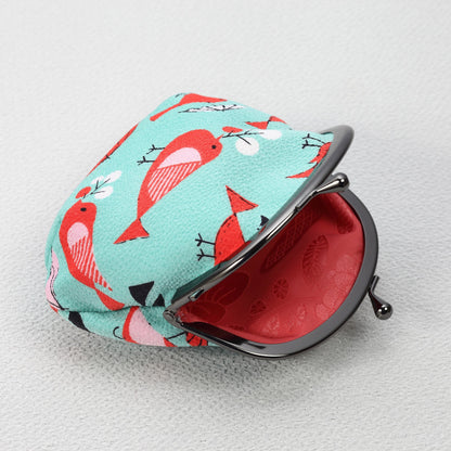 Chirimen clasp pouch