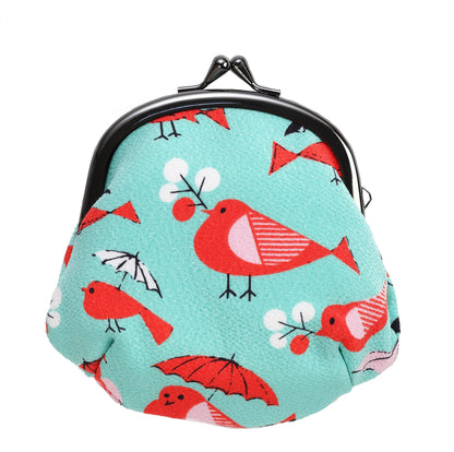 Chirimen clasp pouch