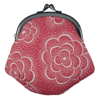 Chirimen clasp pouch