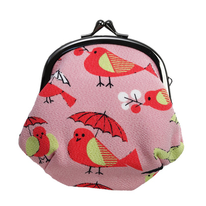 Chirimen clasp pouch
