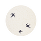 Ceramic diatomaceous earth coaster, ink painting, TB (swallow)