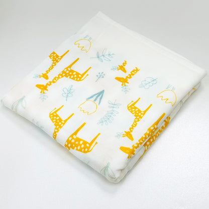 Giraffe gauze swadding blanket