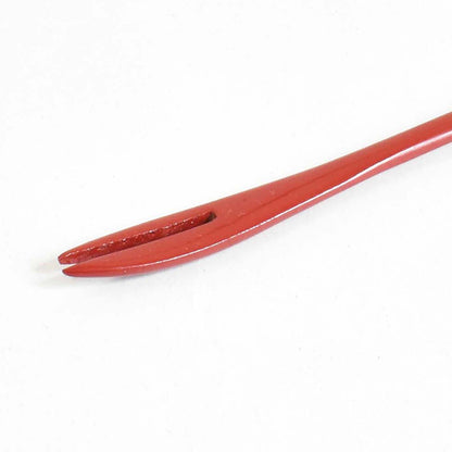 Wooden painted confectionery fork