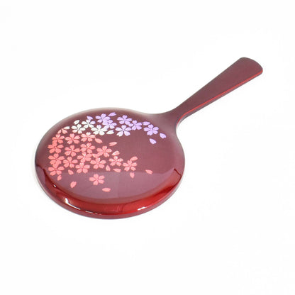 Small hand mirror, Tamamushi lacquer