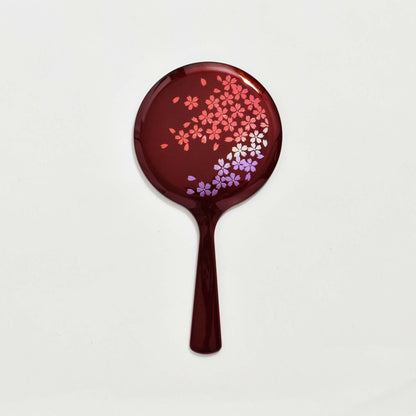 Small hand mirror, Tamamushi lacquer