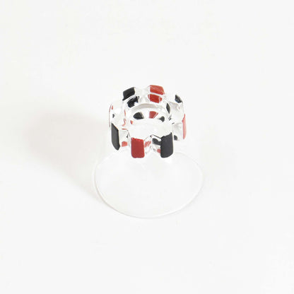 Two-tone painted glass cup