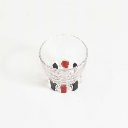 Two-tone painted glass cup