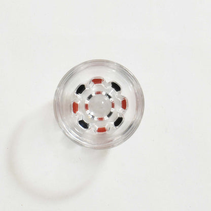 Two-tone painted glass cup