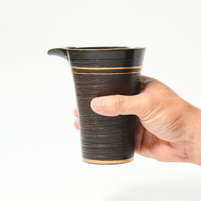ハケ目 酒器 ライン曙塗
