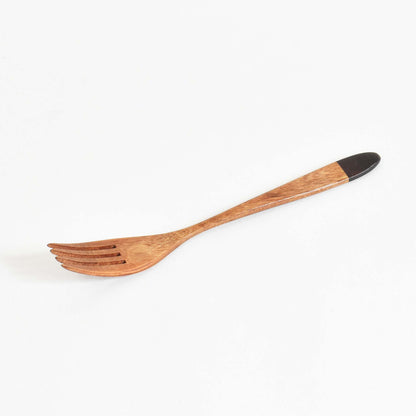 Wooden Urumi Pasta Fork, Wiped with Lacquer