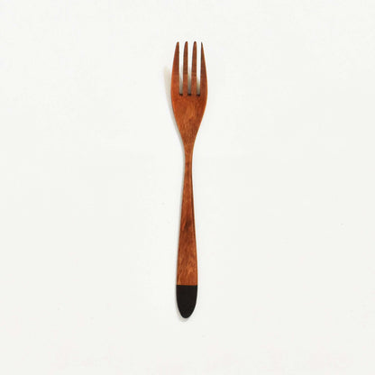 Wooden Urumi Pasta Fork, Wiped with Lacquer