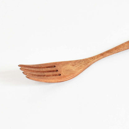 Wooden Urumi Pasta Fork, Wiped with Lacquer