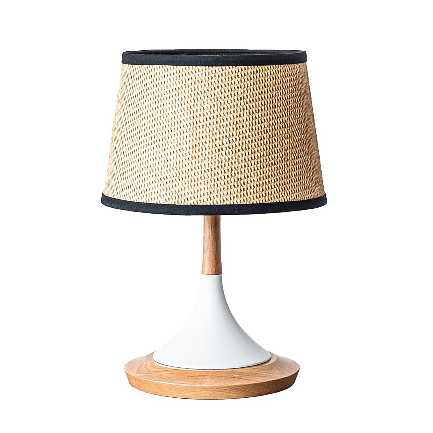 AMP TABLE LAMP HORN WH