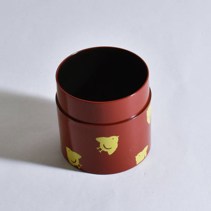 Tea canister, red and red