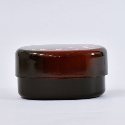 Oval bento box Akane Sakura red