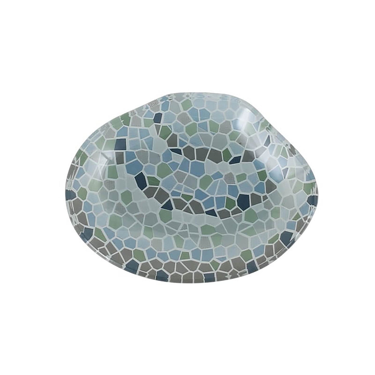 Glass fishery plate Clam