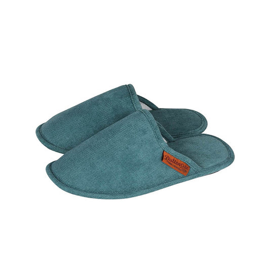 Corduroy slippers EV Woman Deep turquoise