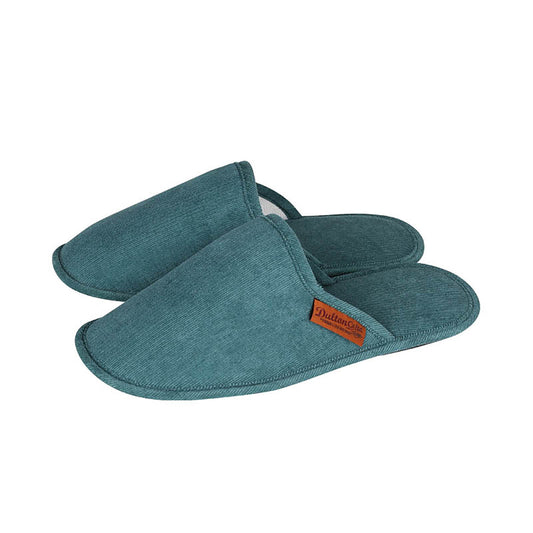Corduroy slippers EV Man Deep turquoise