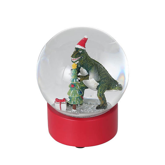 Dinosaur snow globe