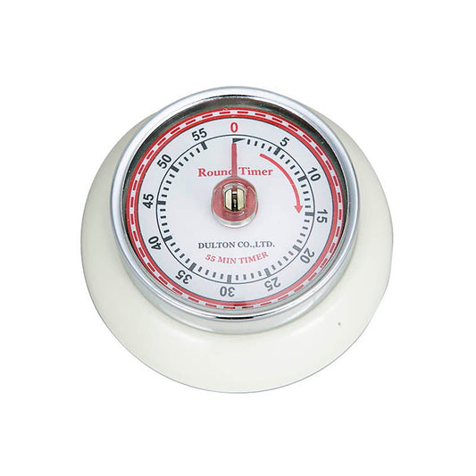 Color kitchen timer with magnet Ivory