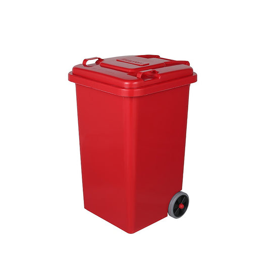 PULASTIC TRASH CAN 65L Red