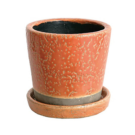 Color glazed pot M