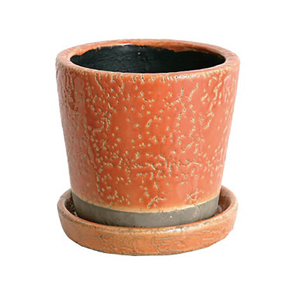 Color glazed pot M