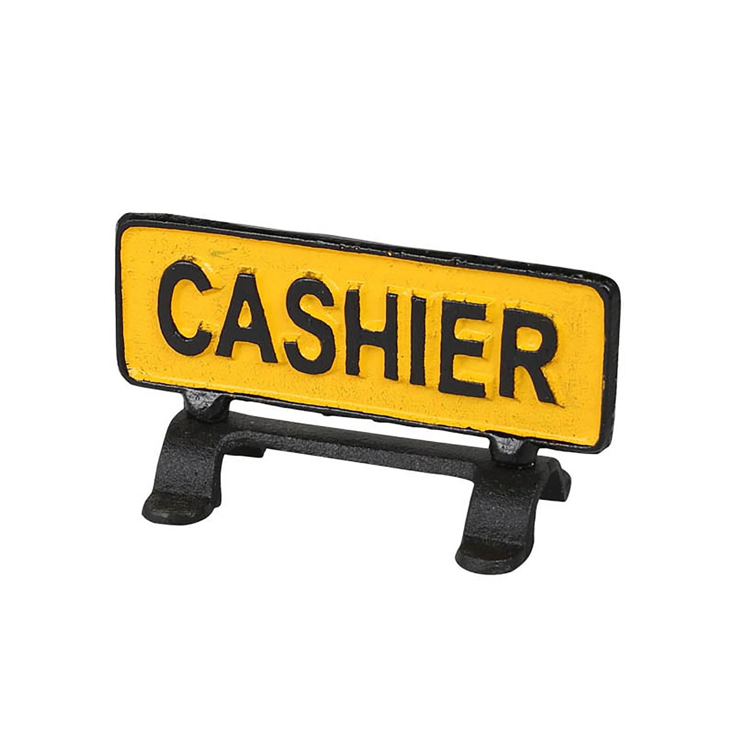 Reversible sign stand CASHIER