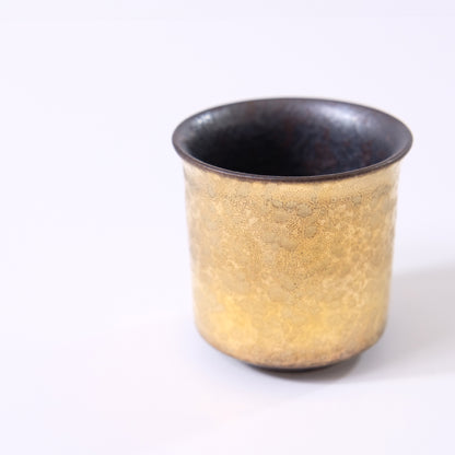 Crystal Gold Wrapping Small Rimmed Sake Cup