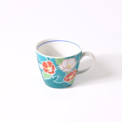 九谷焼 マグカップ 四季の花 椿