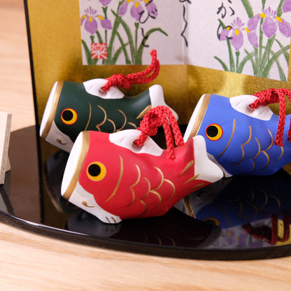 錦彩鯉のぼりセット 土鈴