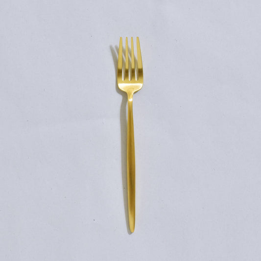 MOON MATTE GOLD DESSERT FORK