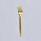 MOON MATTE GOLD DESSERT FORK