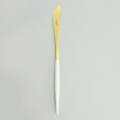 GOA WHITE/GOLD TABLE KNIFE